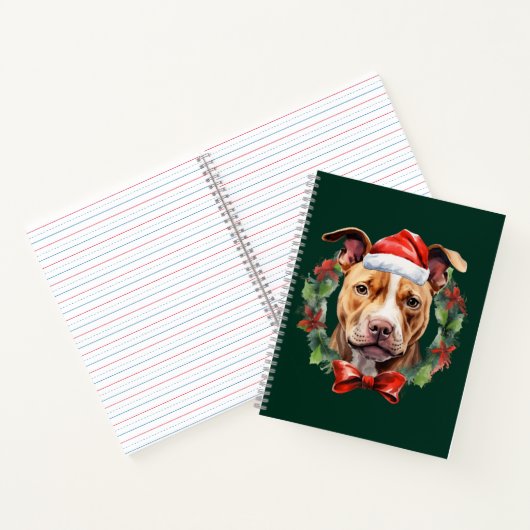 Carnet Christmas Pitbull (Intérieur)