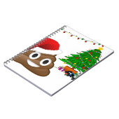Carnet christmas poo emoji (Côté gauche)
