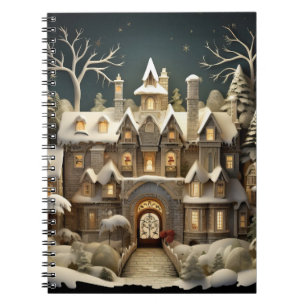 Carnet Christmas Snowy Manor Storybook Wonderland