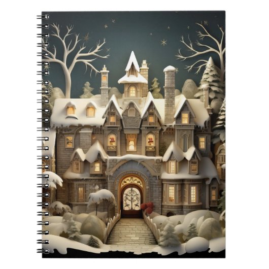 Carnet Christmas Snowy Manor Storybook Wonderland (Devant)