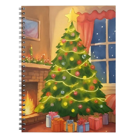 Carnet Christmas Tree | Merry Christmas Painting (Devant)