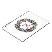 Carnet Christmas Wreath CROIRE Typographie (Côté gauche)