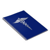 Carnet Chrome Comme Caduceus Symbole Médicale sur Décor B (Côté Droit)