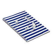 Carnet Chrome Comme Plongeur et requins sur les rayures n (Côté Droit)