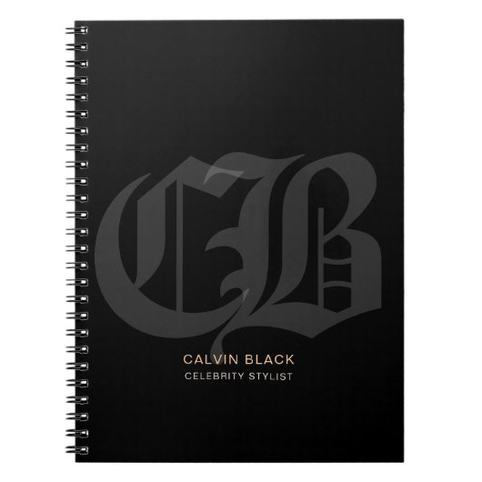 Carnet Chrome Hearts Style Professionnel Moderne Minimali (Devant)