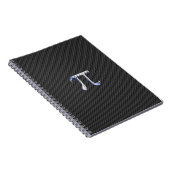 Carnet Chrome Like Pi Symbol on Carbon Fiber Print (Côté Droit)