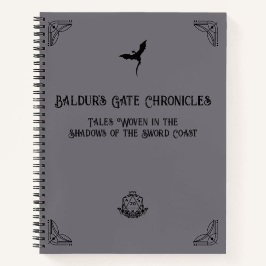 Carnet chronique de la campagne D&D (Devant)