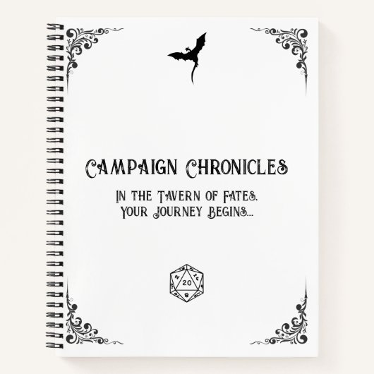 Carnet chronique de la campagne D&D (Devant)