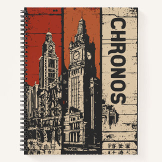 Carnet Chronos Time Tower Dystopian City Design