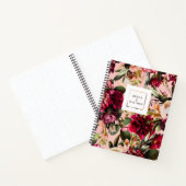Carnet Chrysanthème romantique sur Gossamer Pink (Intérieur)