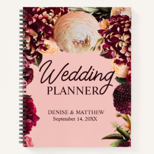 Carnet Chrysanthème romantique sur Gossamer Pink