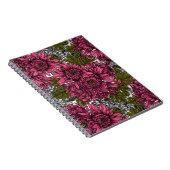 Carnet Chrysanthème rose (Côté Droit)