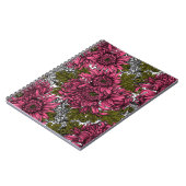 Carnet Chrysanthème rose (Côté gauche)