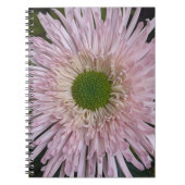 Carnet Chrysanthème rose fleuri (Devant)