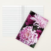 Carnet Chrysanthème rose fleurit Floral (À l'intérieur)