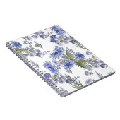Carnet Chrysanthèmes bleus (Côté Droit)