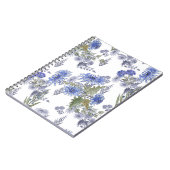 Carnet Chrysanthèmes bleus (Côté gauche)