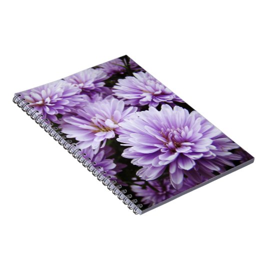 Carnet Chrysanthèmes de brume pourpre (Côté Droit)