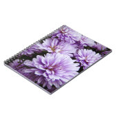 Carnet Chrysanthèmes de brume pourpre (Côté gauche)