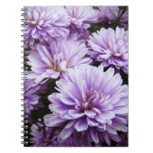 Carnet Chrysanthèmes de brume pourpre (Devant)