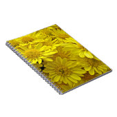 Carnet Chrysanthèmes jaune soleil (Côté Droit)