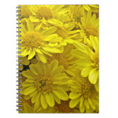 Carnet Chrysanthèmes jaune soleil (Devant)