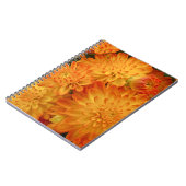 Carnet Chrysanthèmes orange Fire (Côté gauche)