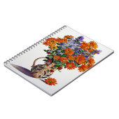 Carnet Chrysanthèmes oranges (Côté gauche)