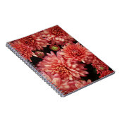 Carnet Chrysanthèmes rouges riches (Côté Droit)