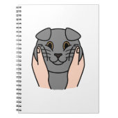 Carnet Chubby Cheeks Scottish Fold Cat (Devant)