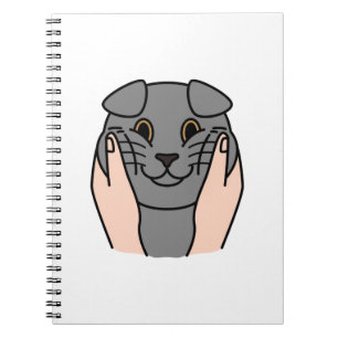 Carnet Chubby Cheeks Scottish Fold Cat