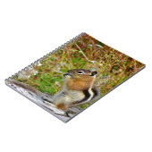 Carnet Chubby mignon chipmunk sur la souche de bois (Côté gauche)
