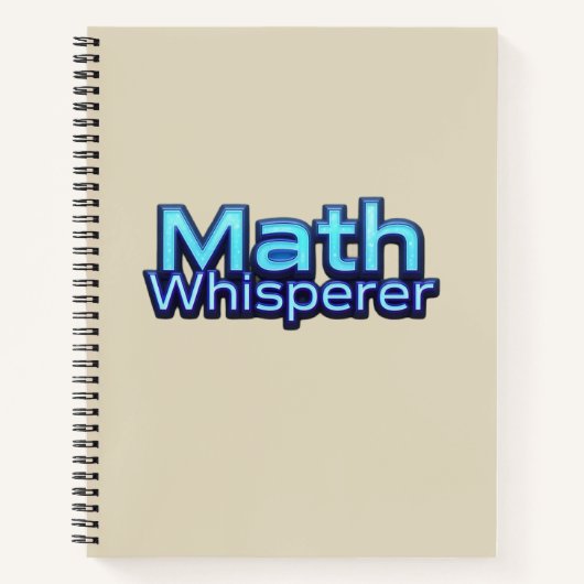 Carnet Chuchoteur de Maths (Devant)