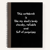 Carnet Chunky, Fiable et plein de surprises : Papa Bod (Devant)