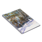 Carnet Chute de neige aquarelle peinture (Côté Droit)