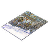 Carnet Chute de neige aquarelle peinture (Côté gauche)