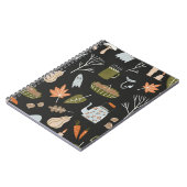 Carnet Chute en motif sans couture avec des éléments de n (Côté gauche)