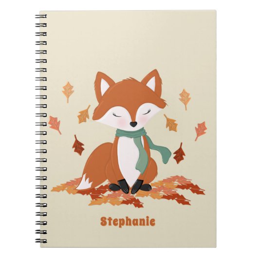 Carnet Chute Fox Woodland Anniversaire (Devant)