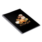 Carnet Chute Y’all Chien Leopard Citrouille Automne Creat (Côté Droit)
