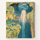 Carnet Chutes d'Amida d'Hokusai Japon Cascade (Dos)