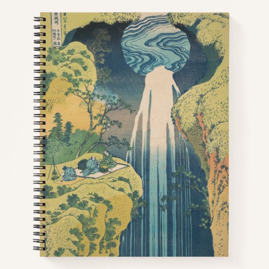 Carnet Chutes d'Amida d'Hokusai Japon Cascade (Devant)