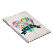 Carnet Ciao Bella Cute Coeur Floral avec Fleurs Tropicale (Côté Droit)