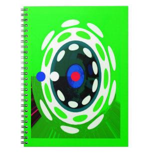 Carnet Cible, art abstrait vert