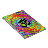 Carnet Cible Tie-dye avec symbole Om (Côté Droit)
