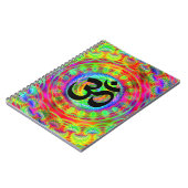 Carnet Cible Tie-dye avec symbole Om (Côté gauche)