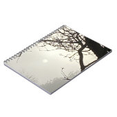 Carnet Ciel Blanc Et Soleil Dramatiquement Encadrés D'Arb (Côté gauche)
