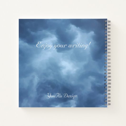 Carnet Ciel bleu (Dos)