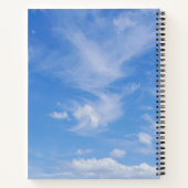 Carnet Ciel Bleu Avec Nuages Agités (Dos)