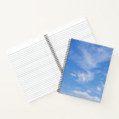 Carnet Ciel Bleu Avec Nuages Agités (Intérieur)