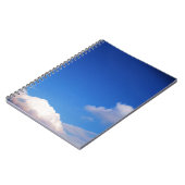 Carnet Ciel bleu clair et nuages blancs (Côté gauche)